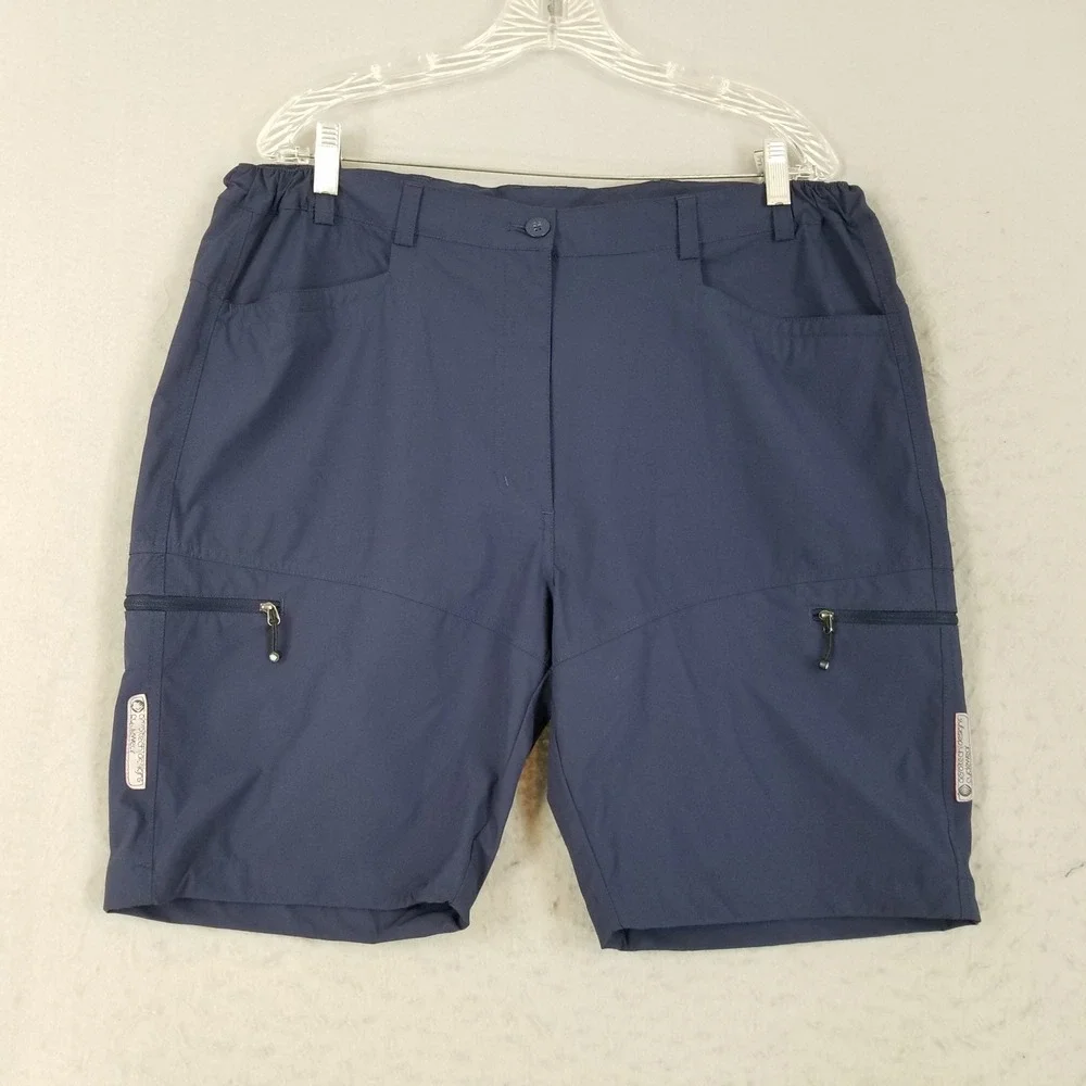 Aero Tech Designs Shorts Mens XL Navy Blue Cyclewear SF600 Nylon Spandex Cargo